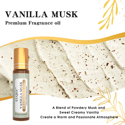EUQEE 10ml Premium Men's Fragrance Oil For Car Diffuser Aromatherapy Vanilla Musk Leather Amber Romance Aroma Essential Oils