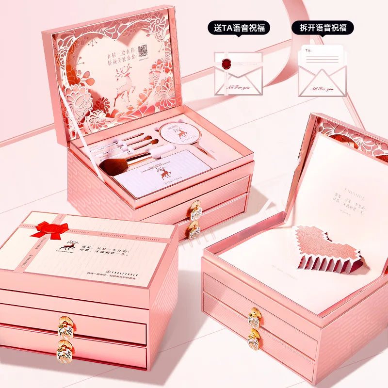 Makeup Set Cosmetics Genuine Full Set of 20 Pieces Beauty Gift Box ...