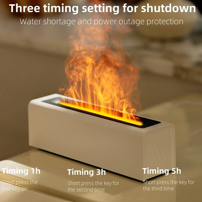 Essential Oil Diffuser Portable 7-Color Flame Aromatherapy