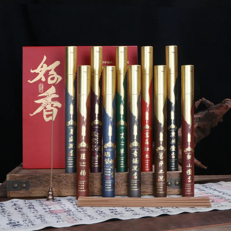 Set of 10 Incense Sticks Blossom for Aromatherapy Relaxation Handmade Natural Incense for Bad Energy Cleansing