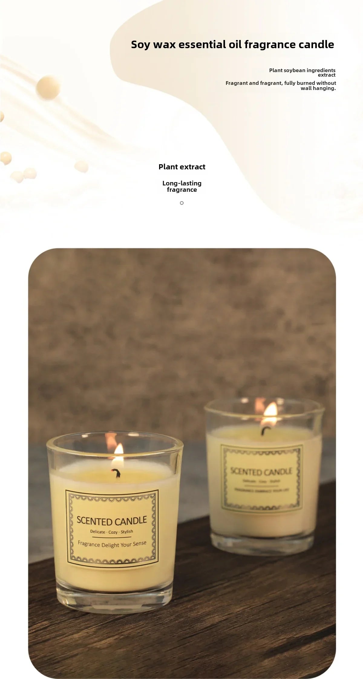 Aromatherapy Candles – Smoke Free Fragrance Gift for Home & Hotel