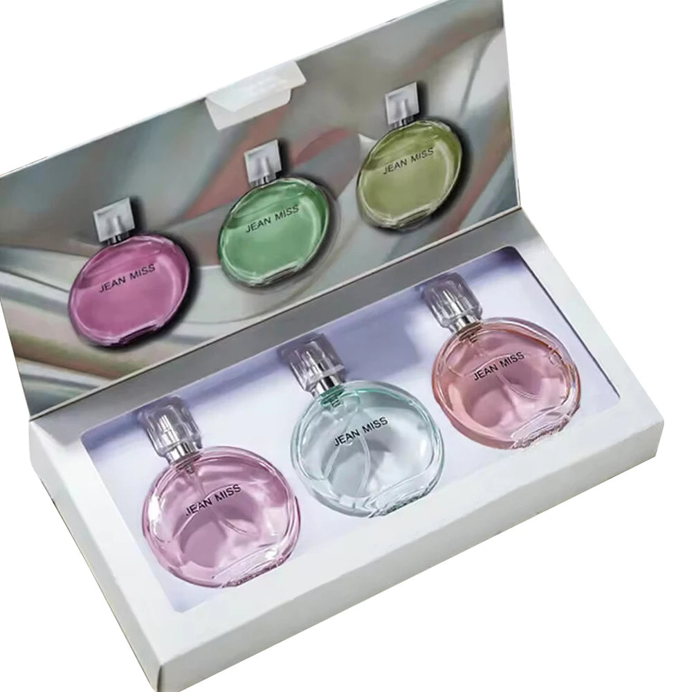 Jean Miss Women Perfume  Gift Box 3PCS Set Feminine Charm Lasting Fragrance