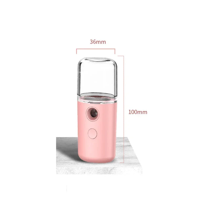 Portable Nano Facial Mister – Rechargeable Hydrating Spray & Cold Mist Beauty Humidifier