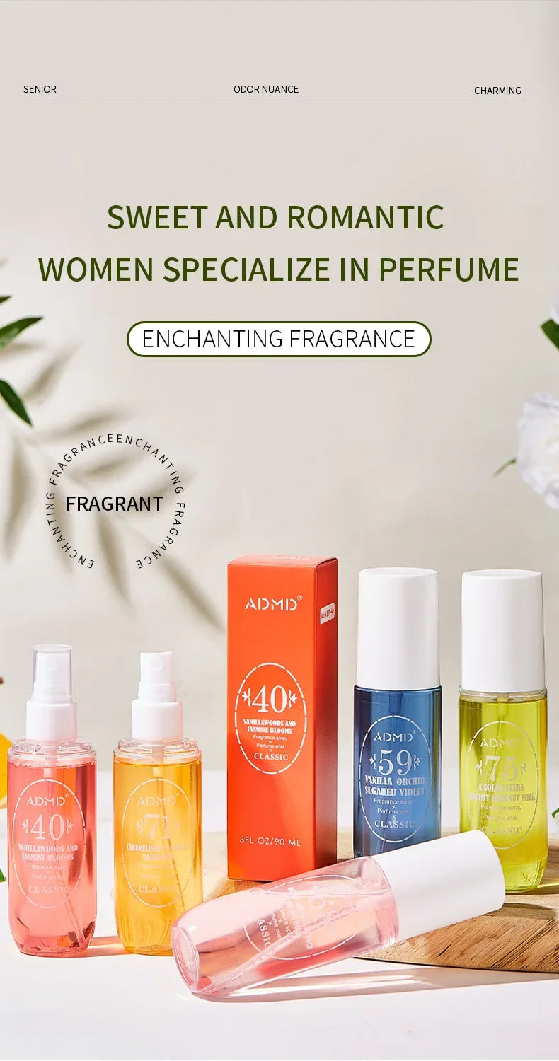 90ml Brazilian Perfume Hair Body Fragrance Mist Fruit Flavor Long Duration Deodorants for Men Women Body Spray Eau De Parfum