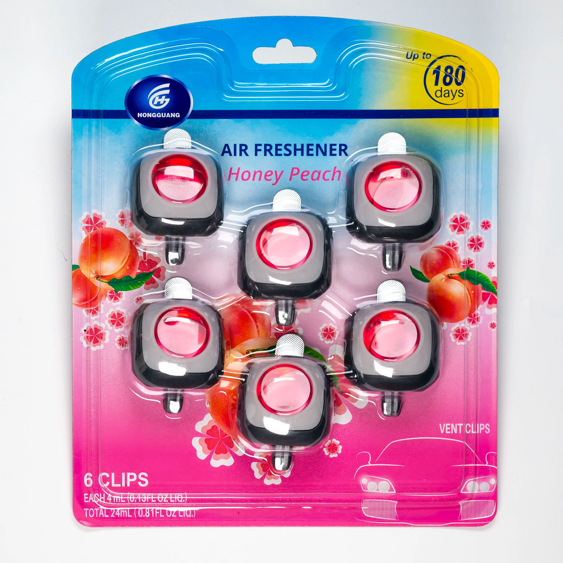 Car Air Freshener Vent Clips – 6 Pack Long Lasting 180 Days