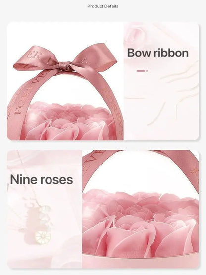 Rose Flower Jewelry Gift Box - Perfect for Girlfriend, Elegant Rose...