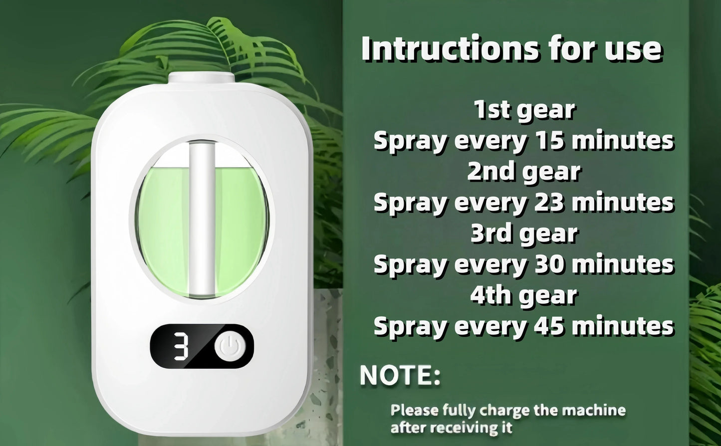 Automatic Diffuser Aromatherapy Desktop Diffuser Atomizer Essential... - 100ml