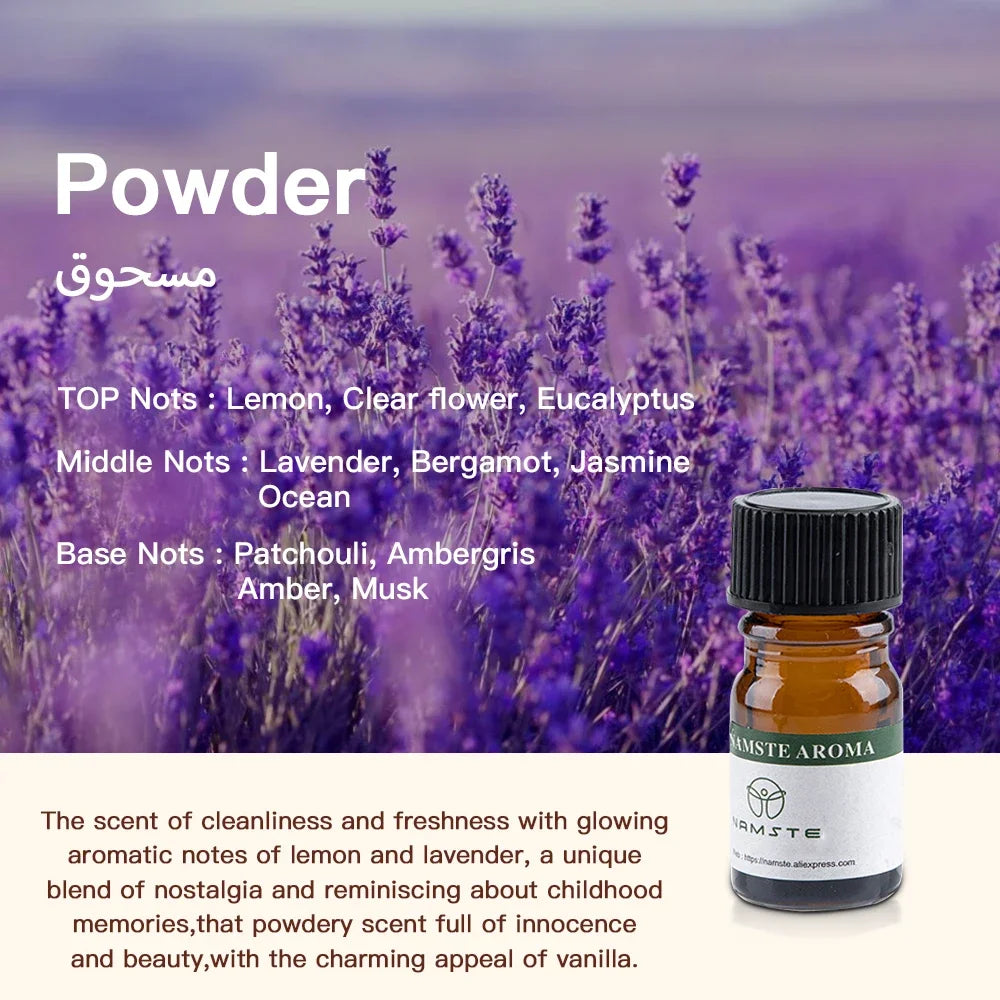 Aromatic Oils for Diffuser – 10 Flavors Natural 10ml Oils