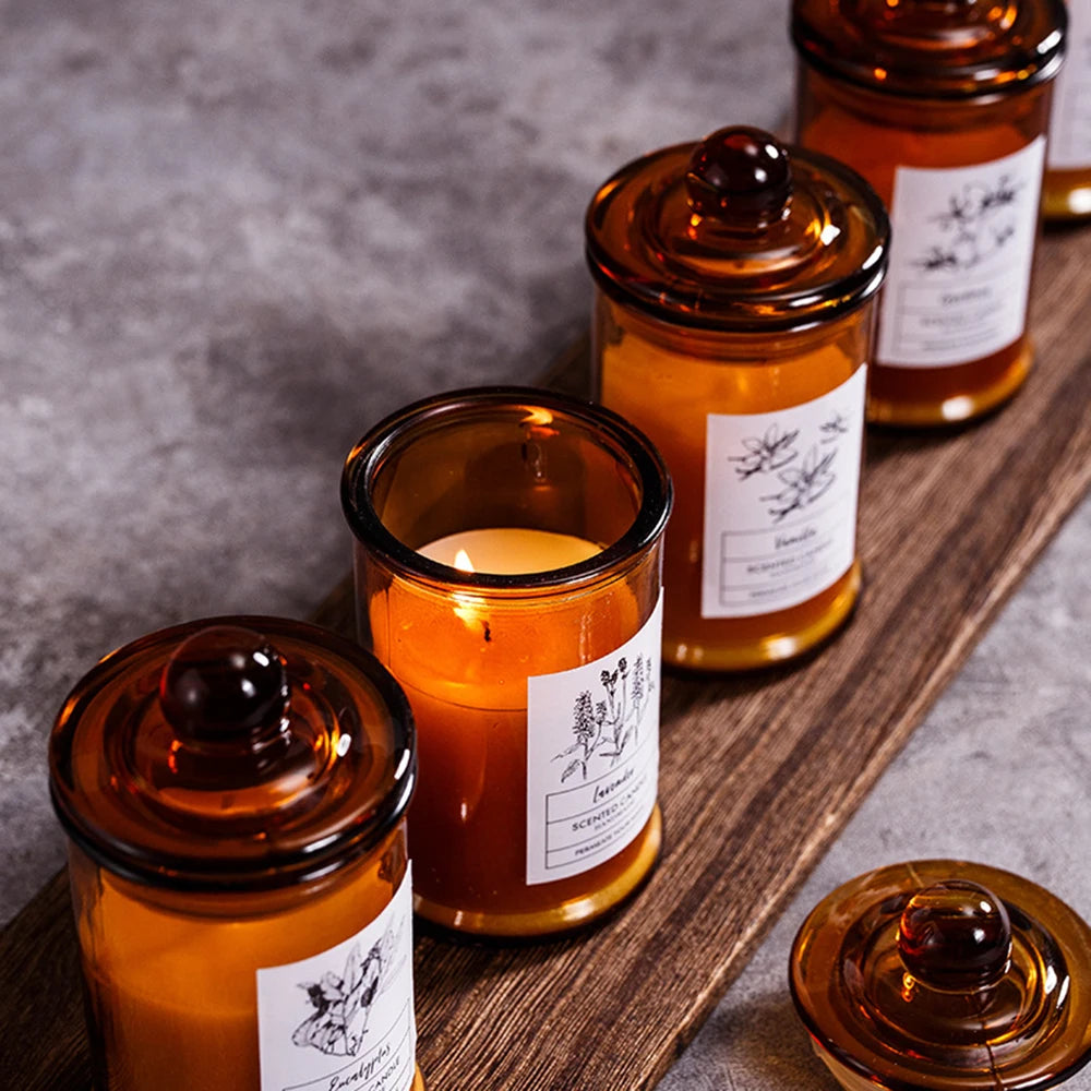 Aromatherapy Candles Soy Wax Small Tea Jar Fragrance Gift
