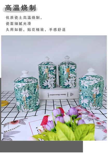 Creative Face Aromatherapy Candle Jar Ceramic Jewelry Storage Jar B... - 100ml