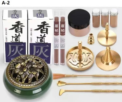 Brass Incense Burner Set – Holder & Fragrance Kit for Yoga - 100ml