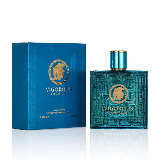 Eros EDP, Fougère Notes Men's Colognes Vanilla, Green Leaves, Fresh & Spicy Fragrance Spray for Man