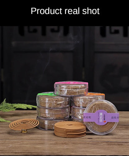 Natural Sandalwood Agarwood Coil Incense Buddha Yoga Incense Indoor Smell Burning Home Decor Aromatherapy 20pcs