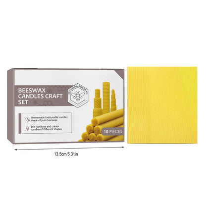 10pcs Beeswax Candles Handmade No Fragrance No Additives Luxury High - 100ml