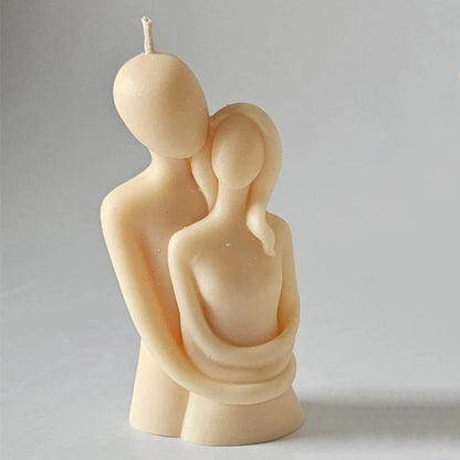 3D Embracing Men Women Scented Candle Simple Couple Lover Body Soy ... - 100ml