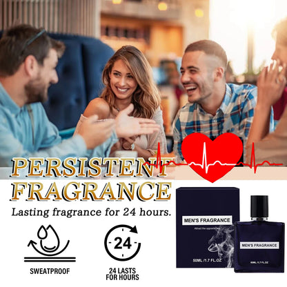 Men Pheromone Gentleman Perfume Natural Fresh Long-lasting Fragrance Cologne Perfume Couple Love Date Eau De Parfum 50ml