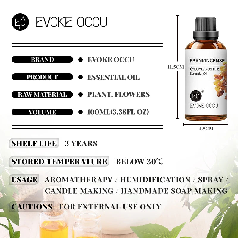 Essential Oils for Diffuser – EVOKE 100ml Multi-Flavor Set