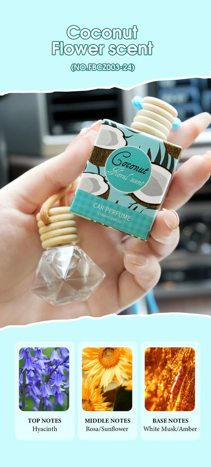 Fragrant woody car air freshener - a long-lasting fragrance suitable for car interiors, suitable for home and car use