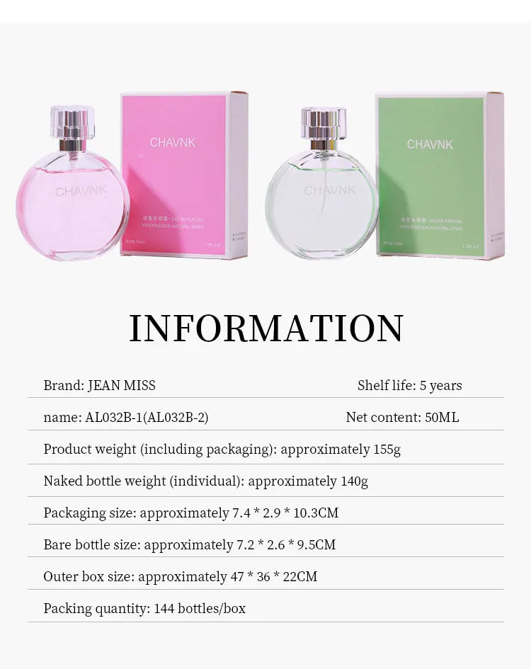Jean Miss Women Perfume  Gift Box 3PCS Set Feminine Charm Lasting Fragrance