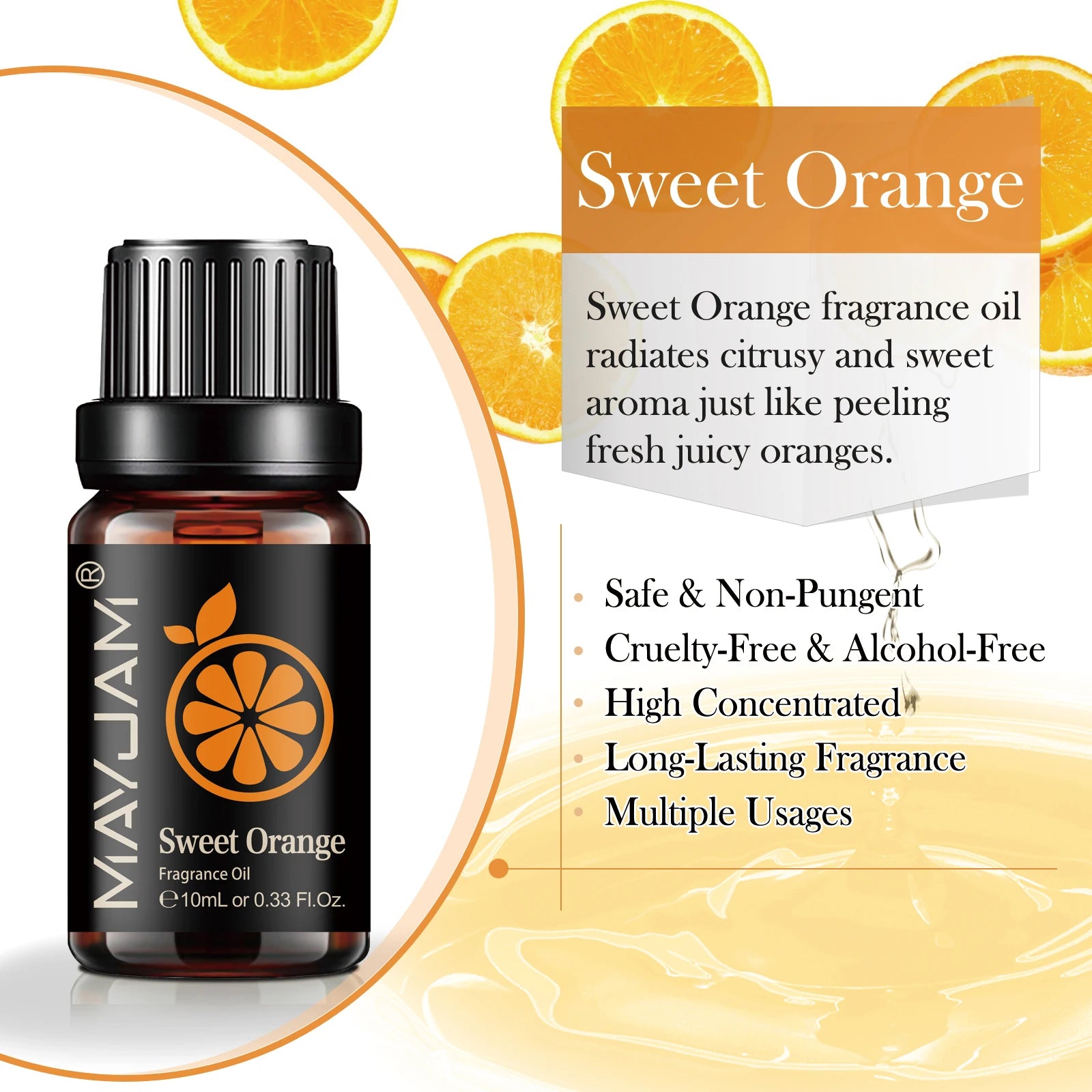 Fruit Fragrance Oil – MAYJAM 10ml Multi-Flavor Scented Oil