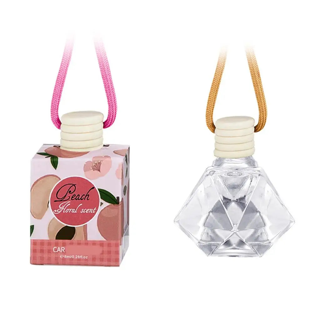 Hanging Car Interior Aromatherapy, Car Air Freshener, Long Lasting Fragrance For Car & Home Lemon / Peach Flower / Coconut /Oud