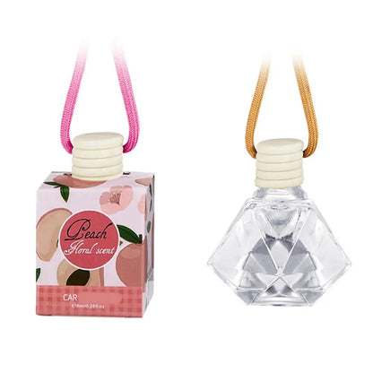 Hanging Car Interior Aromatherapy, Car Air Freshener, Long Lasting Fragrance For Car & Home Lemon / Peach Flower / Coconut /Oud