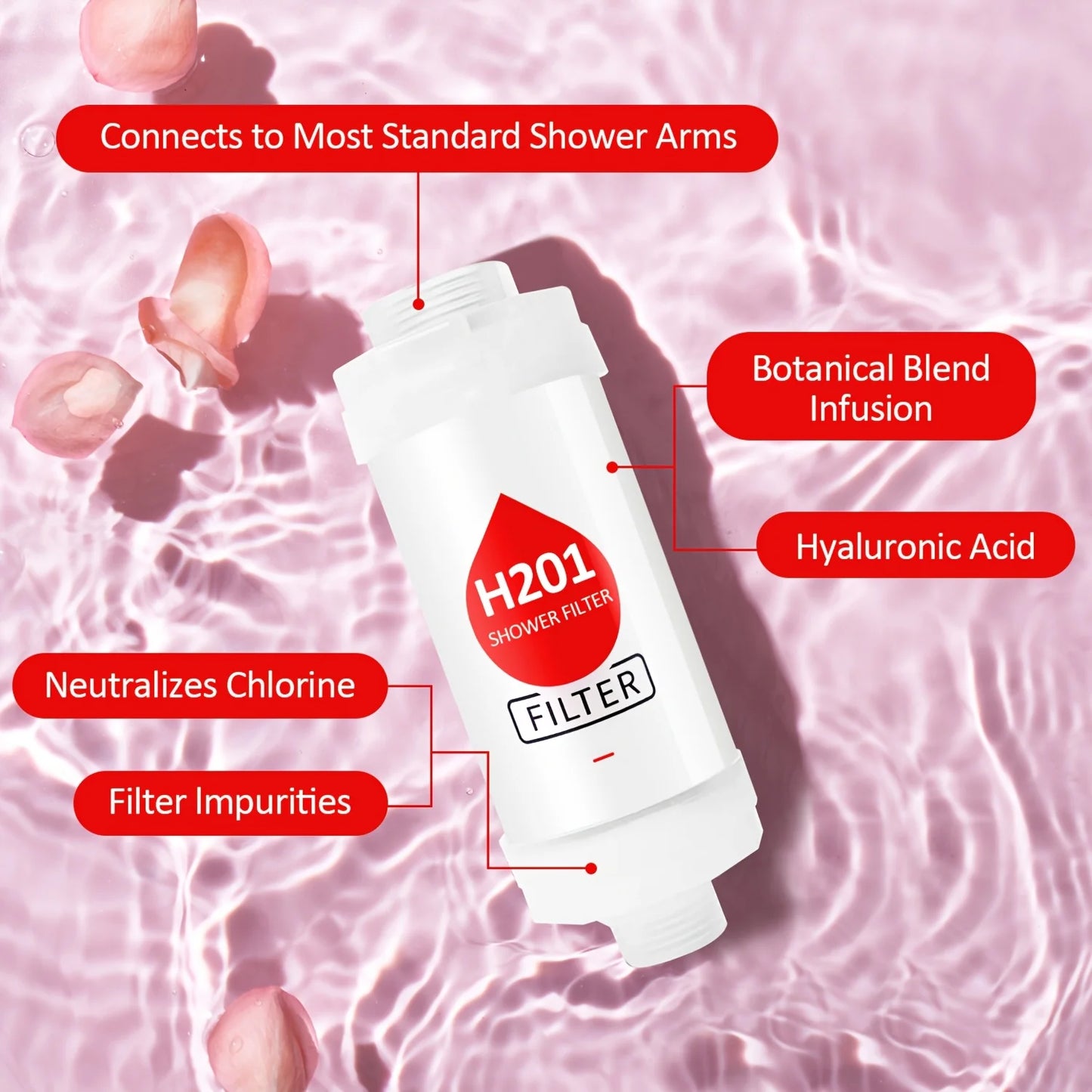 Filter for Shower Scented Shower Head Water Softener Improve Hair S...