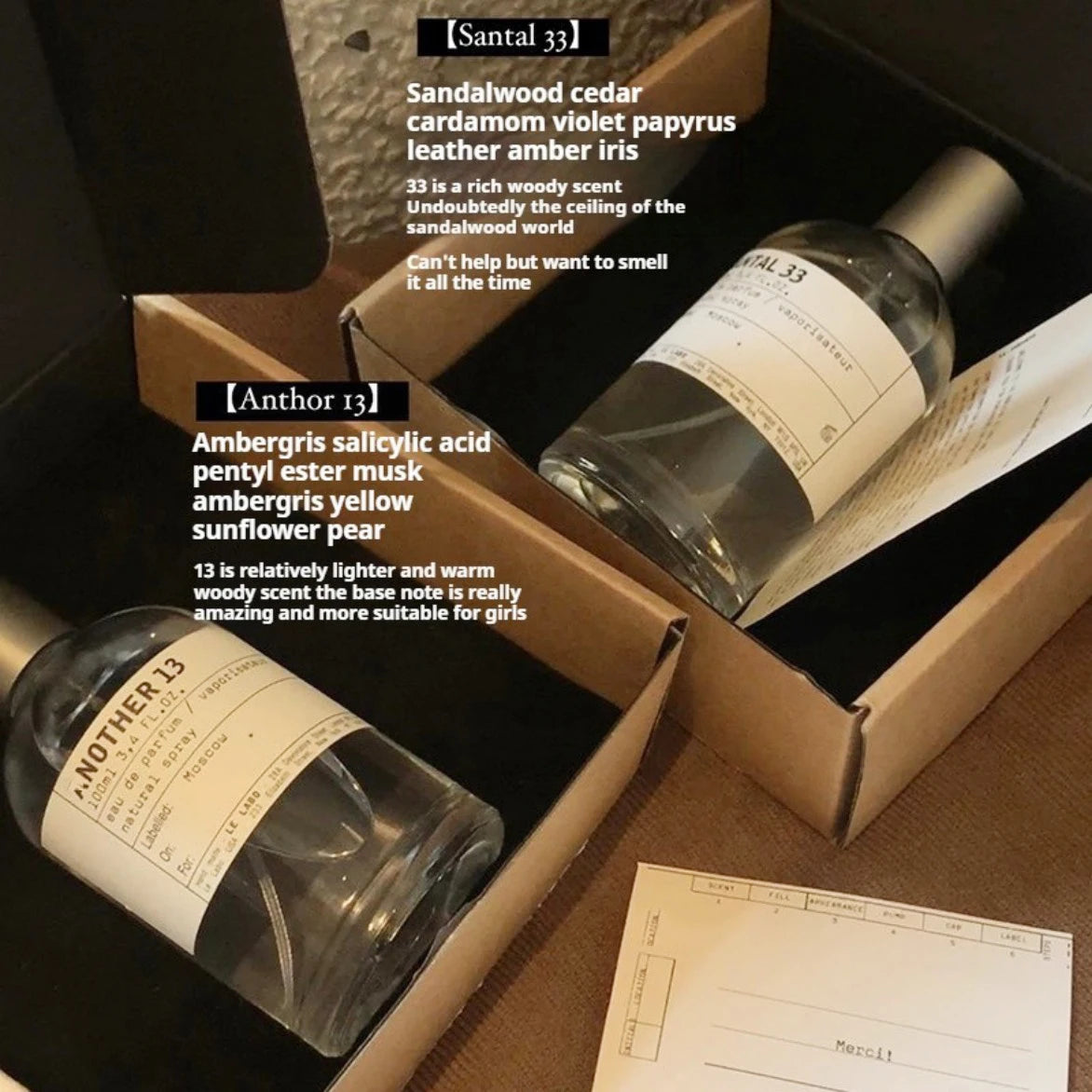 Laboratory 33 Perfume Sandalwood Black Tea Long - lasting Light Fra...