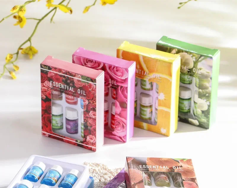 6pcs/set Essential Oils Gift Box Aroma Diffuser Air Humidifier Wate...