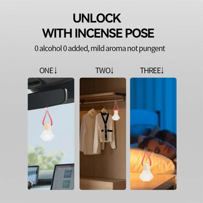 Hanging Car Interior Aromatherapy, Car Air Freshener, Long Lasting Fragrance For Car & Home Lemon / Peach Flower / Coconut /Oud
