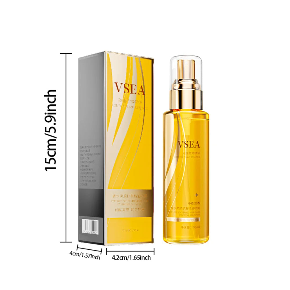 Hair Care Essential Oil Spray, Nourishing & Repair, Smooth Shiny Fi...