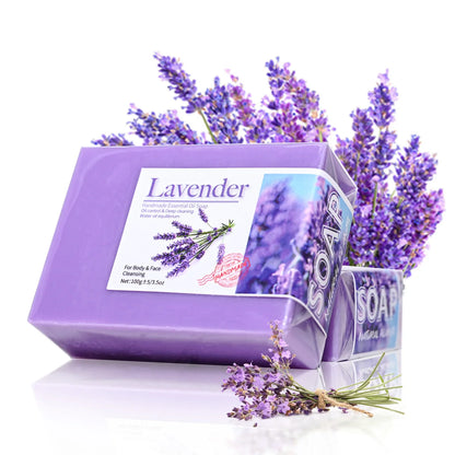Natural Organic Lavender Essential Oil Soap Handmade Soap for Clean...