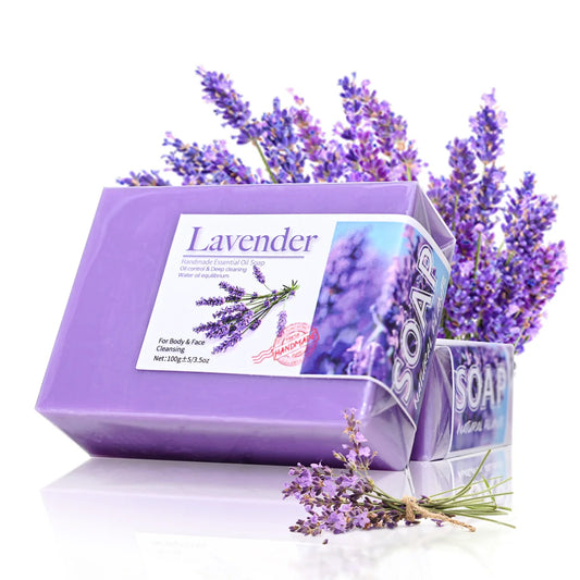 Natural Organic Lavender Essential Oil Soap Handmade Soap for Clean...