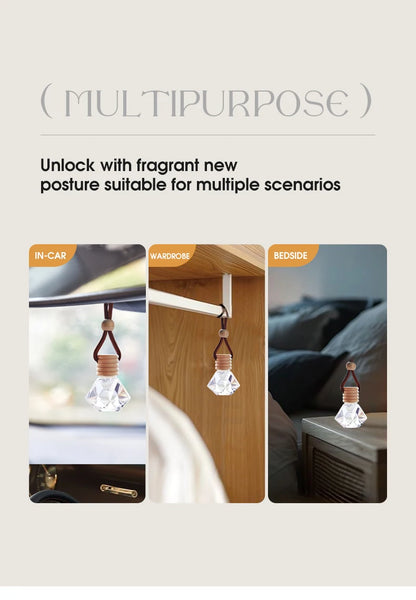 Fragrant woody car air freshener - a long-lasting fragrance suitable for car interiors, suitable for home and car use