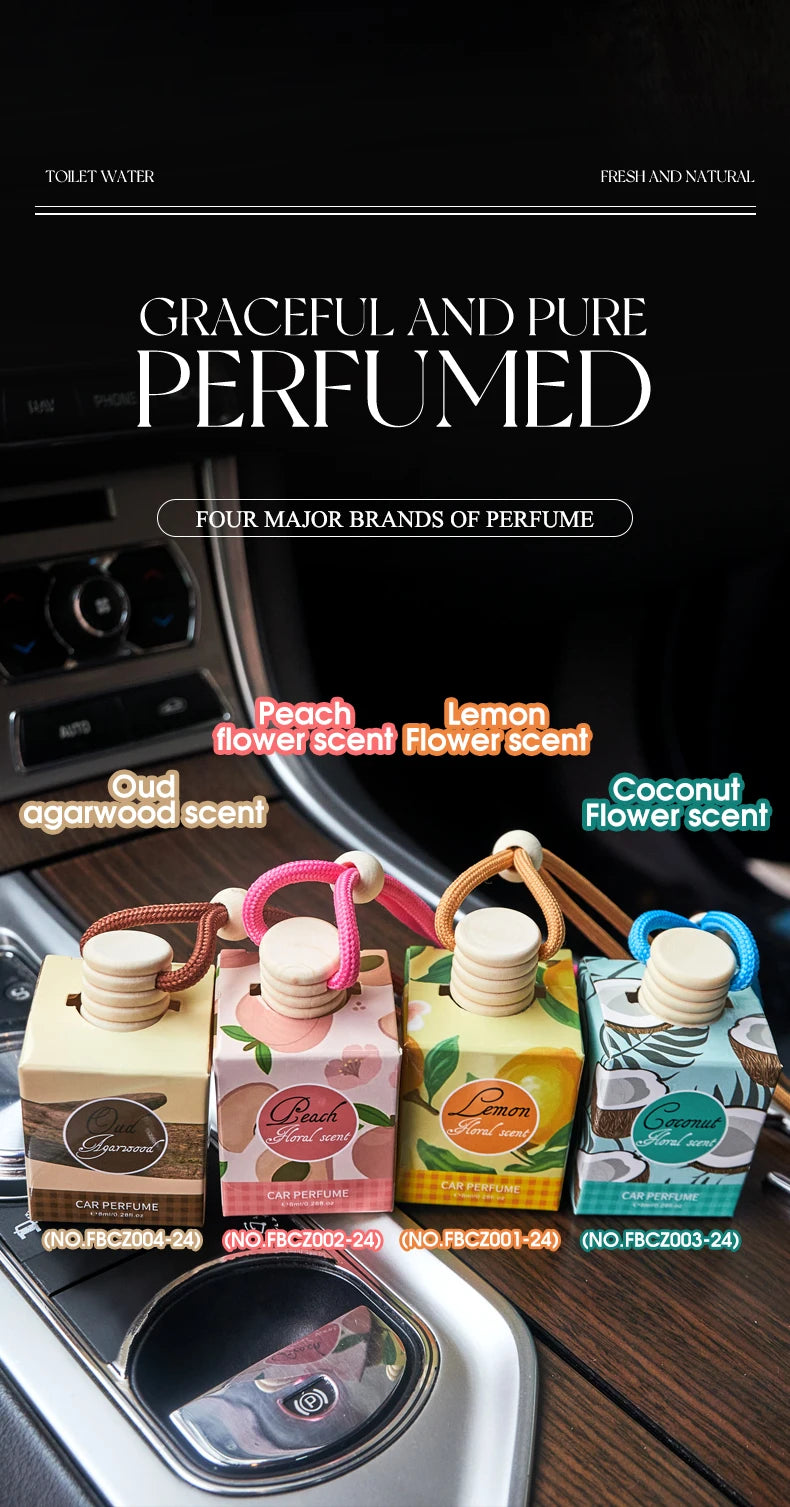Fragrant woody car air freshener - a long-lasting fragrance suitable for car interiors, suitable for home and car use