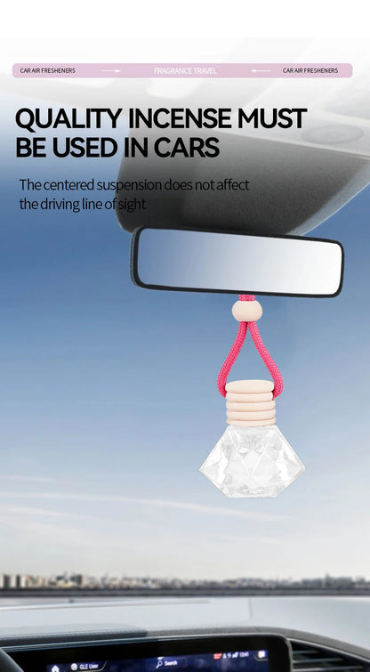 Pink car fragrance car interior accessories, perfume pendant car supplies, fresh air car fragrance