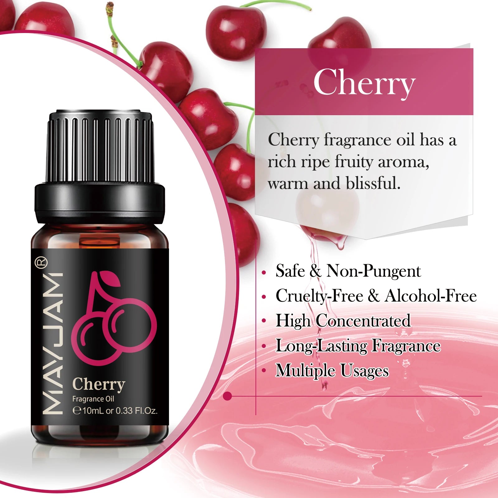 Fruit Fragrance Oil – MAYJAM 10ml Multi-Flavor Scented Oil