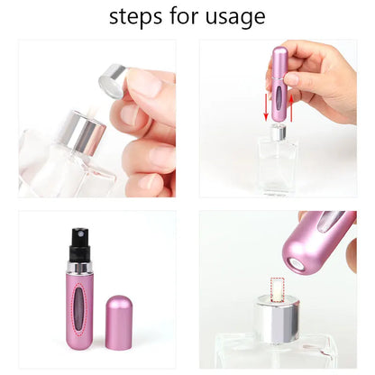 5ml Perfume Refill Bottle Portable Mini Refillable Spray Jar Scent ...