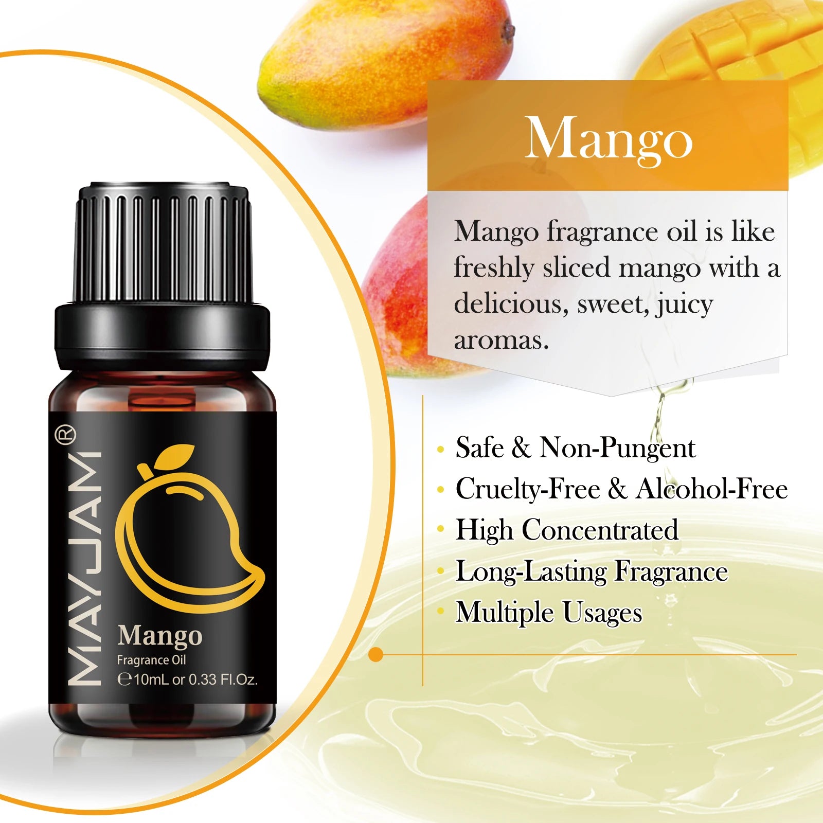 Fruit Fragrance Oil – MAYJAM 10ml Multi-Flavor Scented Oil