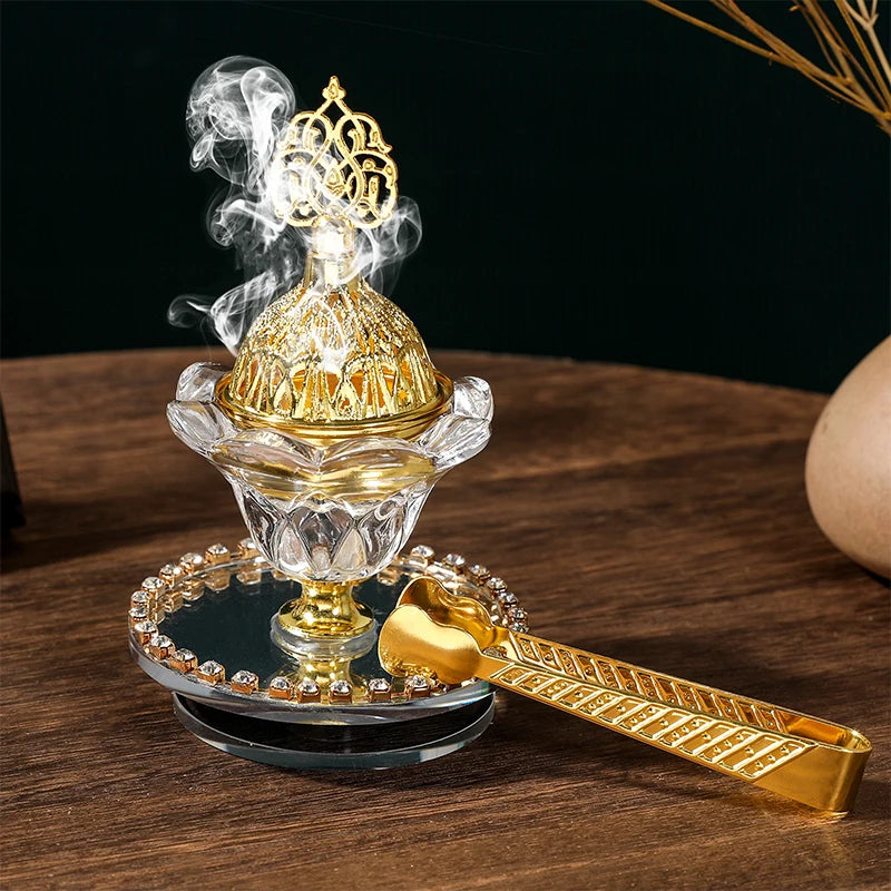 1pc Glass Incense Burner Set Desktop Ornament Portable Creative Hom... - 100ml