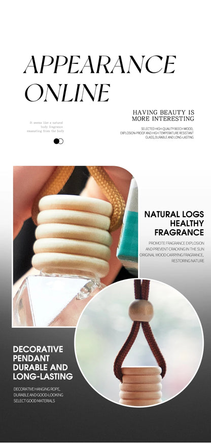 Fragrant woody car air freshener - a long-lasting fragrance suitable for car interiors, suitable for home and car use