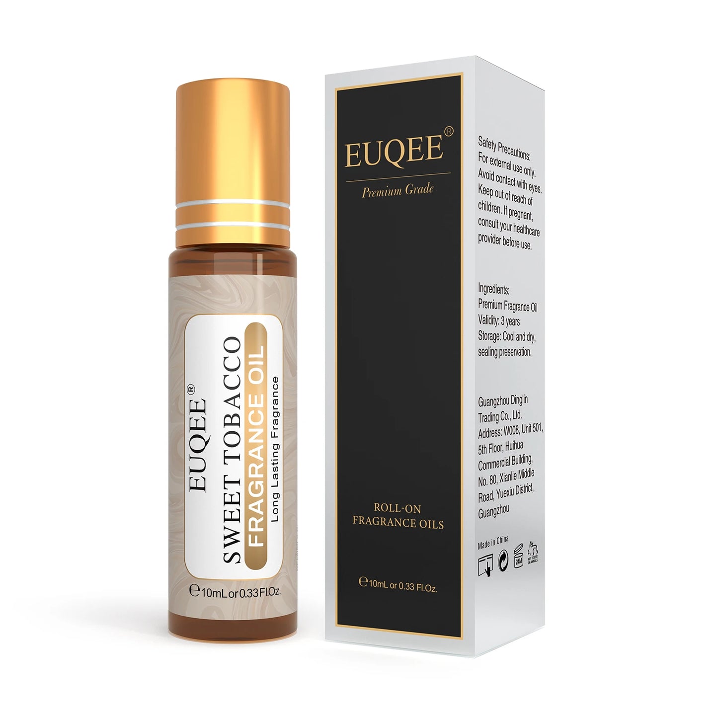 EUQEE 10ml Premium Men's Fragrance Oil For Car Diffuser Aromatherapy Vanilla Musk Leather Amber Romance Aroma Essential Oils