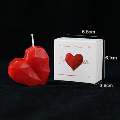 Heart Shaped Scented Candles – Romantic Red Aromatherapy Gift