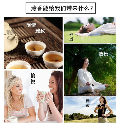 6pcs/set Essential Oils Gift Box Aroma Diffuser Air Humidifier Water - 100ml