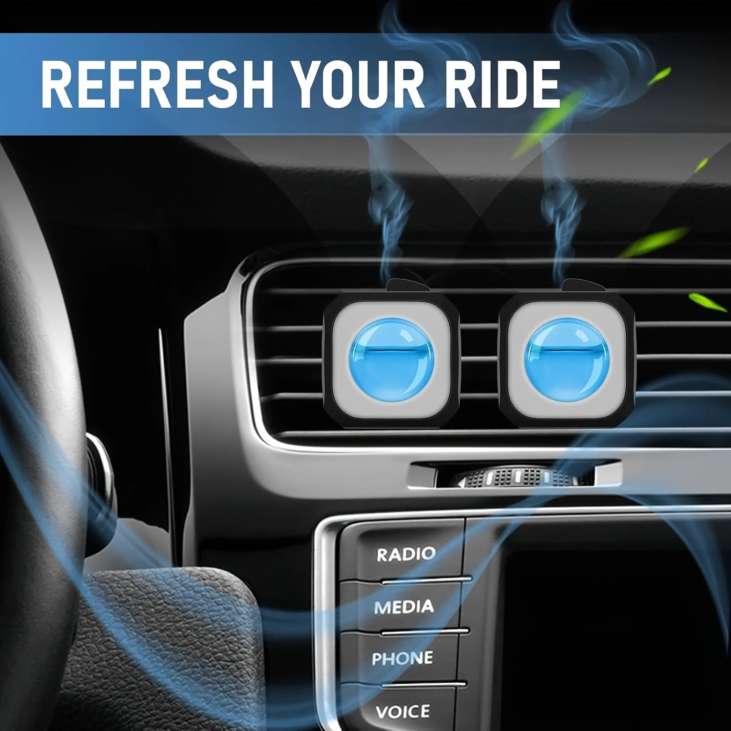 Car Air Freshener Vent Clips – 6 Pack Long Lasting 180 Days