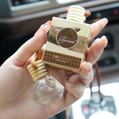 Hanging Car Interior Aromatherapy, Car Air Freshener, Long Lasting Fragrance For Car & Home Lemon / Peach Flower / Coconut /Oud