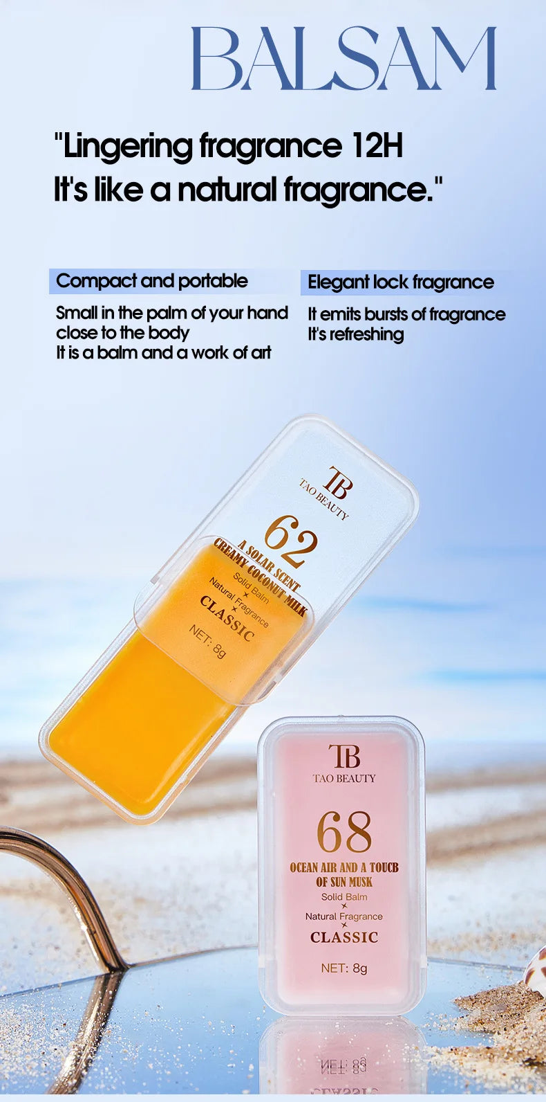 3pcs Fruit Aroma Solid Perfume Balm Box Set Romantic Long Lasting B...