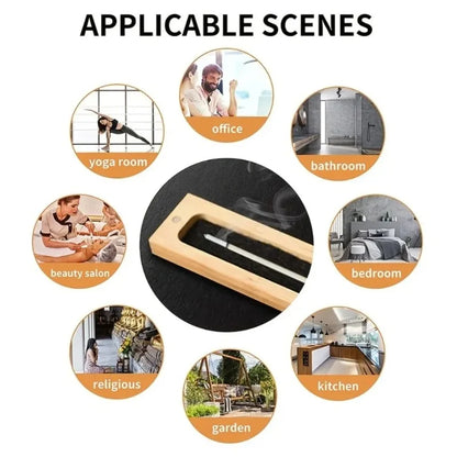 Bamboo Incense Box – Agarwood Holder for Home & Tea Ceremony