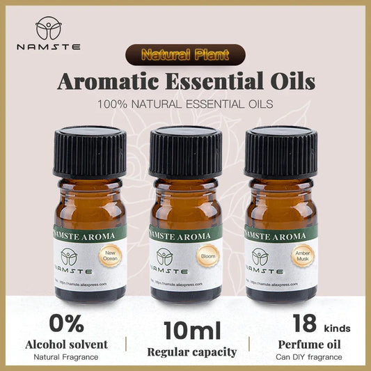 Aromatic Oils for Diffuser – 10 Flavors Natural 10ml Oils