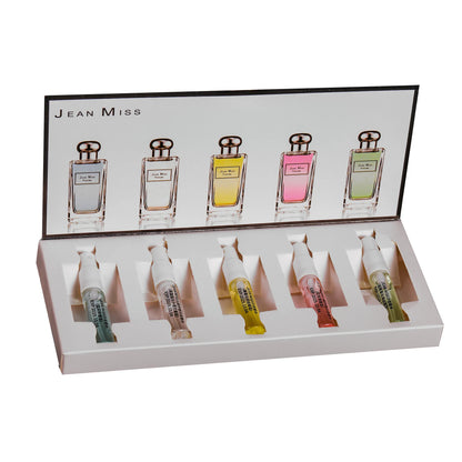 Floral Scent Perfume Gift Box 3ml FivePiece Set Lasting Fragrance Floral Scent Pheromone Eau De Parfum Floral Fragrance